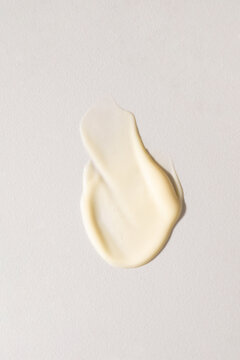 Creamy Substance Spread on a Flat Surface