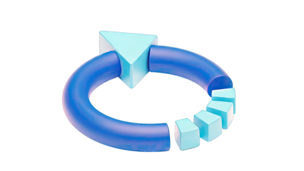 3D Circular Arrow Icon