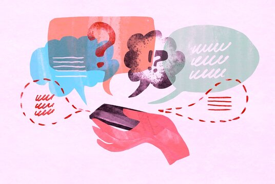 Modern human communication background