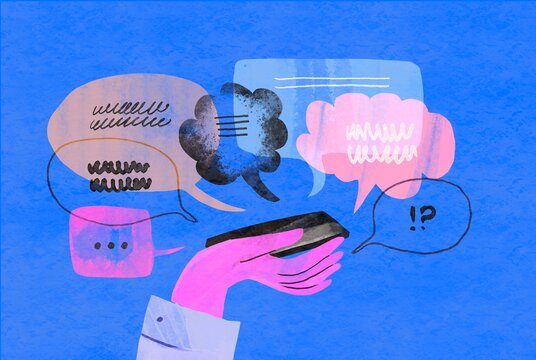 Modern human communication background