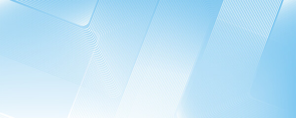 Abstract minimalist banner background, pastel colorful, blue and white gradations. Circle effect style geometric simple art