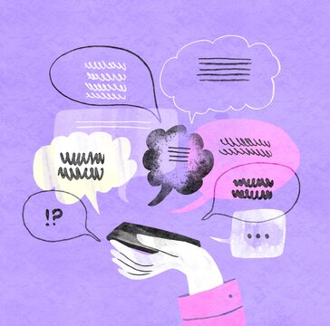 Modern human communication background