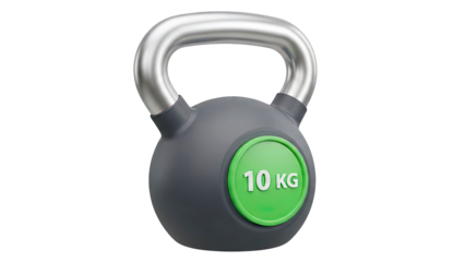 10 kg Kettlebell with Silver Handle