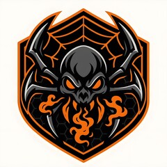 Phantom Spider Blade Web Esports Mascot Logo Vector