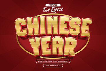 Chinese year editable text effect