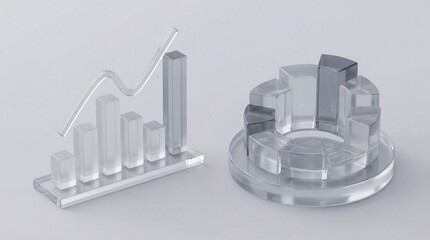 Acrylic business chart models
