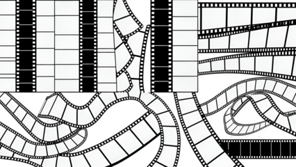 Abstract film strip patterns