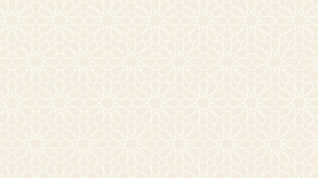 Islamic background classic Arabian pattern style loop animation banner video
