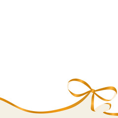 リボンのデコレーションフレーム、背景、正方形サイズ