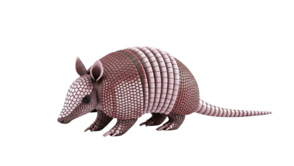 3D Render of a Pink Armadillo