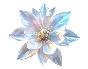 Pearlescent, ethereal floral arrangement in full bloom