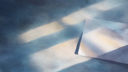 柔らかな光を描いた水彩抽象背景 アート素材