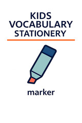 Kids Vocabulary Stationery Marker