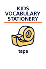 Kids Vocabulary Stationery Tape