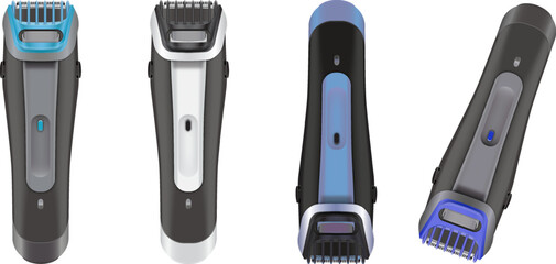 Clean electric shaver design vector file perfect for personal care, grooming, and product illustrations.