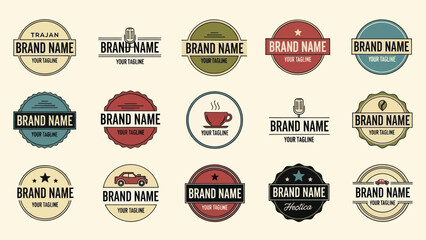 Fototapeta premium Collection of Brand Identity Label Designs.