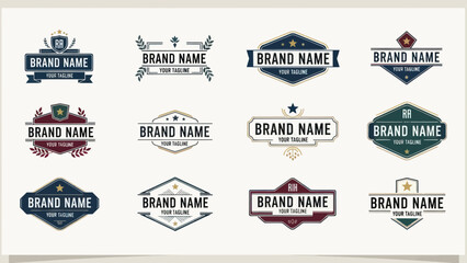 Obraz premium Collection of Various Brand Logos and Labels.