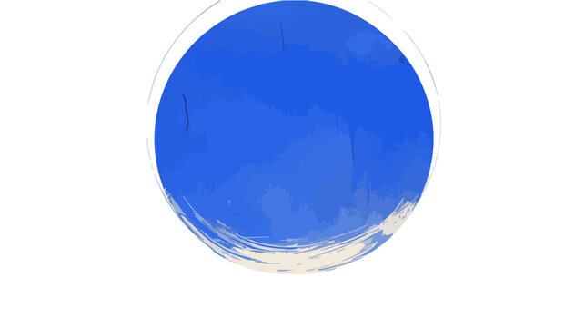 &Eacute;l&eacute;gant cercle bleu abstrait avec une texture de coup de pinceau et des bords transparents, parfait pour des arri&egrave;re-plans num&eacute;riques et des concepts cr&eacute;atifs.