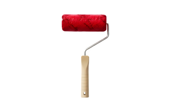 red paint roller - Powered by Adobe
