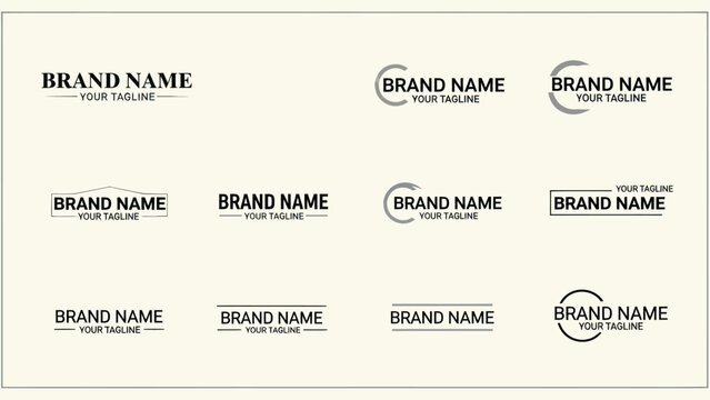 Business Card Templates with Brand Name.