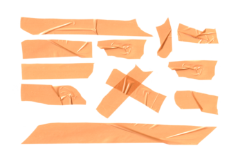 masking tape isolated with clipping path on a white background.