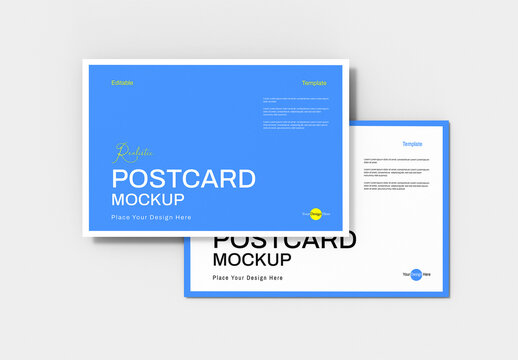 Editable Postcard Mockup