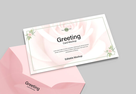 Editable Greeting Card Mockup