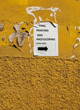 Printing and photocoping sign
