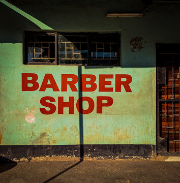 The closed barber shop