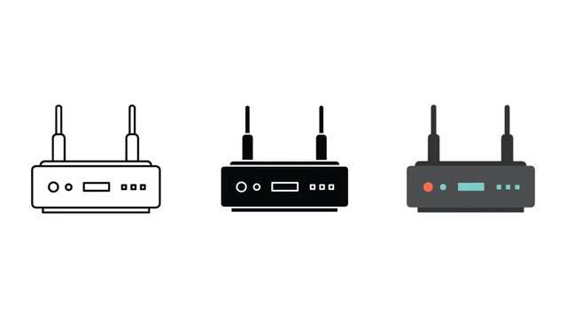 Internet Router Rack Icon Imágenes de Router Icons: descubre bancos de fotos, ilustraciones ...