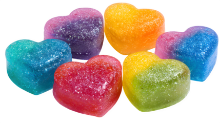 heart shaped candies