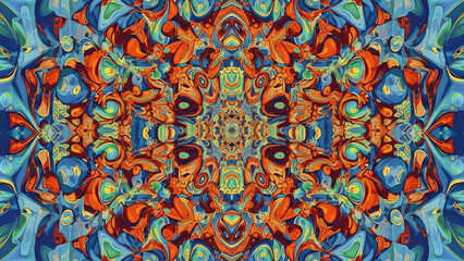 Abstract Kaleidoscope Colorful Shapes