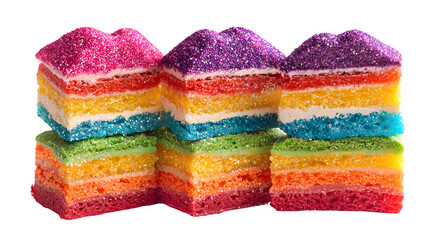 colorful woolen mittens