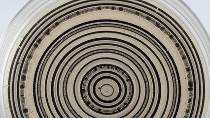 Spiral Concentric Rings Close Up