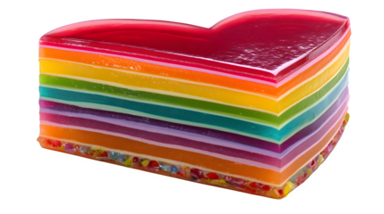 colorful heart shaped box