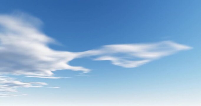Clear blue sky with wispy clouds, evoking a sense of tranquility and openness