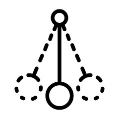 pendulum line icon