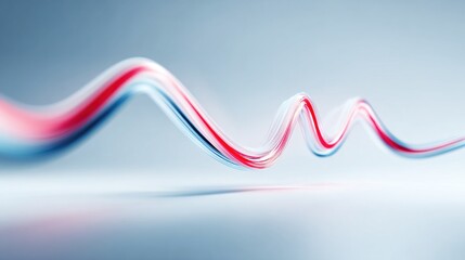 vital. An abstract medical illustration of a heartbeat rhythm in red and blue. STEM education sheets, lab safety posters, designed for STEM education and laboratory safety posters.