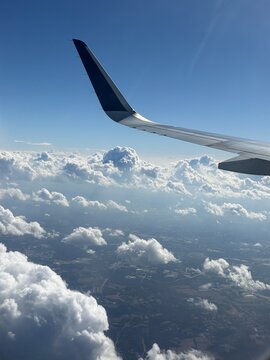 view from airplane window