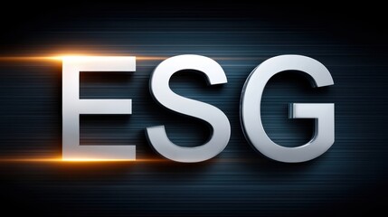 Shiny esc logo on black background a polished esc logo is presented against a stark black backdrop creating a bold visual statement