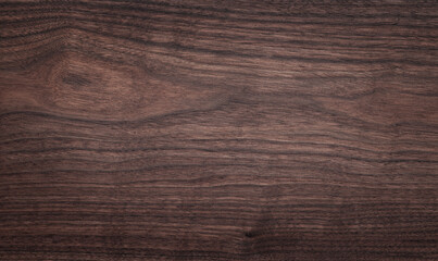 Walnut wood texture background. Wide format black walnut natural texture desktop background.