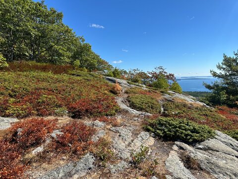 mountain landscape with blue sky