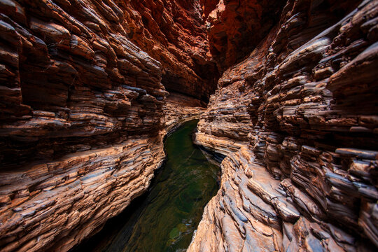 Handrail Pool. Karijini National Park. Western Australia.