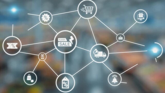 Flash sale icons show ecommerce, flash sale discount, and digital promotion. Flash sale drives customer shopping, flash sale marketing, and conversion growth. Gist