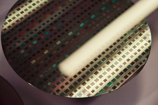 Closeup of wafer texture