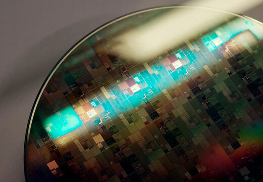 Closeup of wafer texture