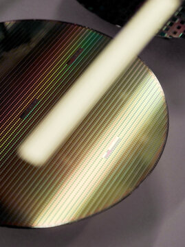Closeup of wafer texture