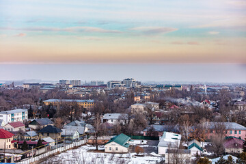 aerial view of the city