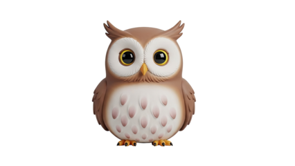 Cute Cartoon Owl Figurine