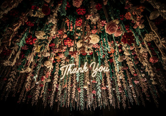 Paper Quilling Style of Grand Floral Canopy Gratitude